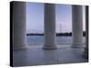 Washington Monument and Jefferson Memorial Columns Washington, D.C. USA-null-Stretched Canvas