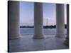 Washington Monument and Jefferson Memorial Columns Washington, D.C. USA-null-Stretched Canvas