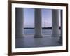 Washington Monument and Jefferson Memorial Columns Washington, D.C. USA-null-Framed Photographic Print