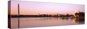 Washington Monument and Jefferson Memorial, Tidal Basin, Washington D.C., USA-null-Stretched Canvas