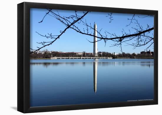 Washington Monument and Reflection-null-Framed Poster