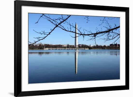 Washington Monument and Reflection-null-Framed Photo