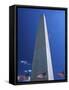 Washington Monument and Stars and Stripes Flags, Washington D.C., USA-Jonathan Hodson-Framed Stretched Canvas