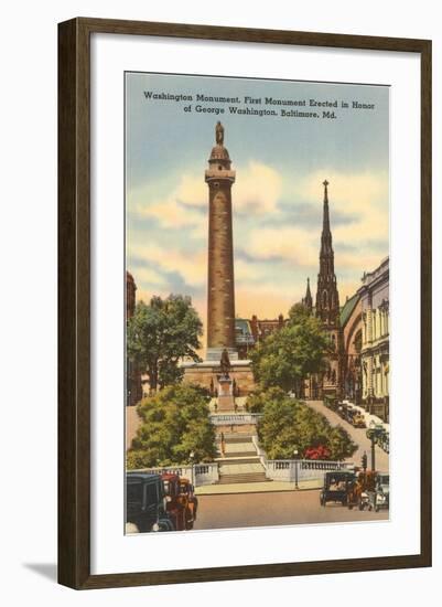 Washington Monument, Baltimore, Maryland-null-Framed Art Print
