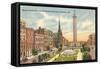 Washington Monument, Baltimore, Maryland-null-Framed Stretched Canvas