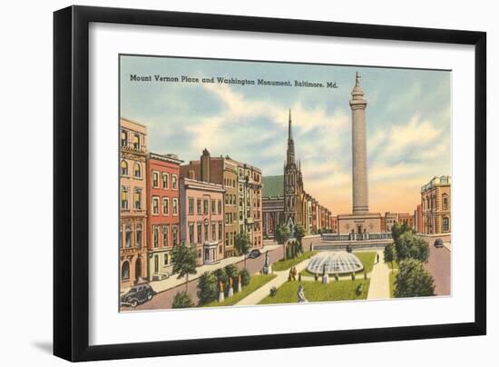 Washington Monument, Baltimore, Maryland-null-Framed Art Print