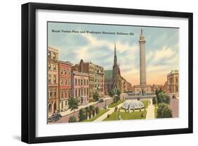 Washington Monument, Baltimore, Maryland-null-Framed Art Print