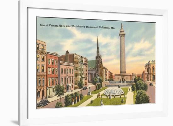 Washington Monument, Baltimore, Maryland-null-Framed Premium Giclee Print