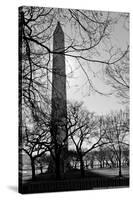 Washington Monument Black and White DC-null-Stretched Canvas