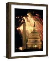 Washington Monument Capitol Building Washington, D.C. USA-null-Framed Photographic Print