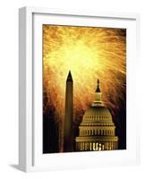 Washington Monument Capitol Building Washington, D.C. USA-null-Framed Photographic Print