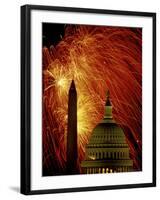 Washington Monument Capitol Building Washington, D.C. USA-null-Framed Photographic Print