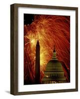 Washington Monument Capitol Building Washington, D.C. USA-null-Framed Photographic Print