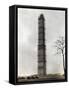 Washington Monument Covered with Scaffolds-null-Framed Stretched Canvas