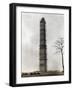 Washington Monument Covered with Scaffolds-null-Framed Photographic Print