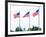 Washington Monument Flags and Capitol in DC United States USA-holbox-Framed Photographic Print