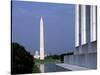 Washington Monument from Lincoln Memorial, Washington, D.C., USA-Bill Bachmann-Stretched Canvas