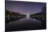 Washington Monument in Reflection Pool-Belinda Shi-Stretched Canvas