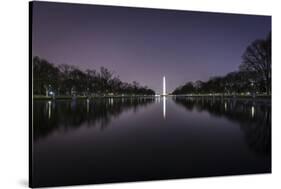 Washington Monument in Reflection Pool-Belinda Shi-Stretched Canvas