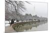 Washington Monument in Winter as Seen from Tidal Basin - Washington Dc, United States of America-Orhan-Mounted Photographic Print