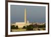 Washington Monument Mall Lincoln Capitol Night DC Travel Series 31-Kent Weakley-Framed Photographic Print