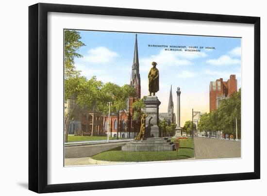 Washington Monument, Milwaukee, Wisconsin-null-Framed Art Print