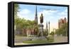 Washington Monument, Milwaukee, Wisconsin-null-Framed Stretched Canvas