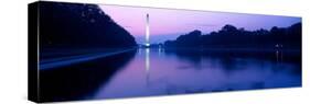Washington Monument reflecting in pool at dawn, Washington DC, USA-null-Stretched Canvas