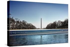 Washington Monument Reflecting Pool Washington DC-null-Stretched Canvas