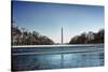 Washington Monument Reflecting Pool Washington DC-null-Stretched Canvas