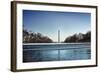 Washington Monument Reflecting Pool Washington DC-null-Framed Photo