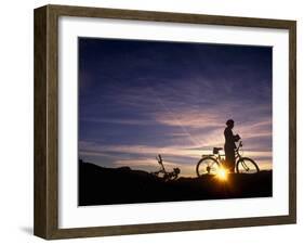 Washington, Mountain Biking, Wenatchee Valley, Washington State, USA-Paul Harris-Framed Photographic Print