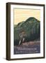 Washington - Mountain Hiker-Lantern Press-Framed Art Print