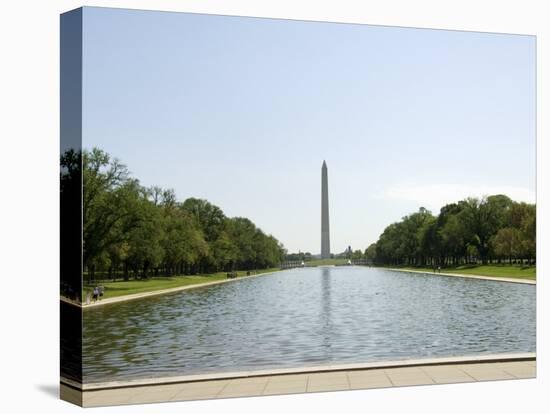 Washington Mounument from the Lincoln Memorial, Washington D.C., USA-Robert Harding-Stretched Canvas