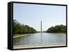 Washington Mounument from the Lincoln Memorial, Washington D.C., USA-Robert Harding-Framed Stretched Canvas