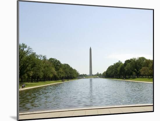 Washington Mounument from the Lincoln Memorial, Washington D.C., USA-Robert Harding-Mounted Photographic Print