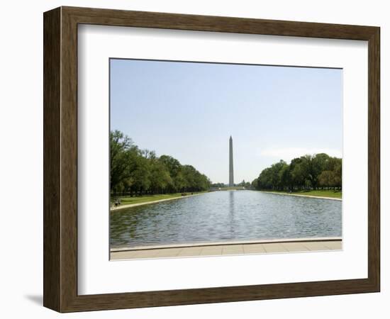 Washington Mounument from the Lincoln Memorial, Washington D.C., USA-Robert Harding-Framed Photographic Print