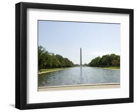 Washington Mounument from the Lincoln Memorial, Washington D.C., USA-Robert Harding-Framed Photographic Print