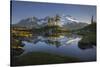 Washington, Mt. Baker Reflecting in a Tarn on Park Butte-Gary Luhm-Stretched Canvas
