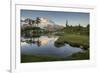 Washington, Mt. Baker Reflecting in a Tarn on Park Butte-Gary Luhm-Framed Photographic Print