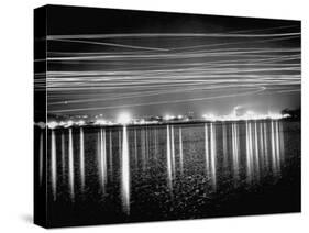 Washington National Airport Night Traffic-null-Stretched Canvas