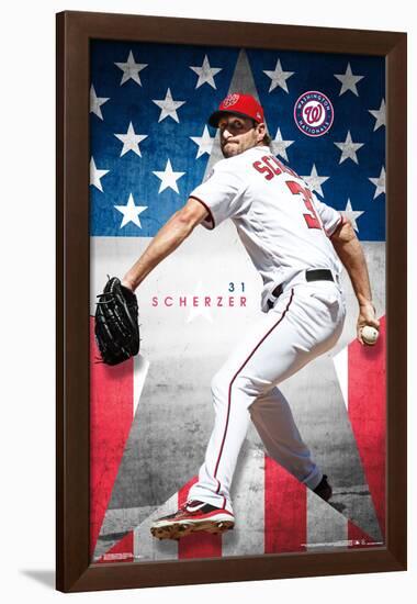 Washington Nationals - M. Scherzer '19-null-Framed Poster