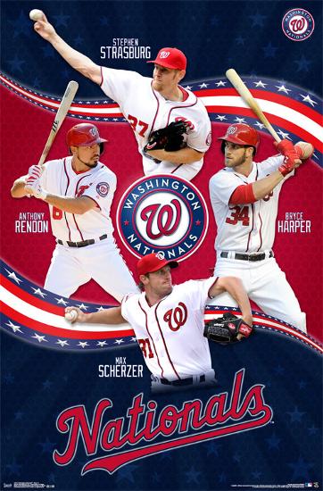 Washington Nationals - Team 15-null-Lamina Framed Poster