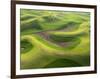 Washington, Palouse, Whitman County. Aerial of Palouse Region-Julie Eggers-Framed Photographic Print