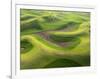 Washington, Palouse, Whitman County. Aerial of Palouse Region-Julie Eggers-Framed Photographic Print