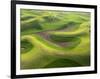 Washington, Palouse, Whitman County. Aerial of Palouse Region-Julie Eggers-Framed Photographic Print