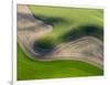 Washington, Palouse, Whitman County. Aerial of Palouse Region-Julie Eggers-Framed Photographic Print