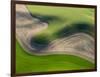 Washington, Palouse, Whitman County. Aerial of Palouse Region-Julie Eggers-Framed Photographic Print