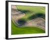 Washington, Palouse, Whitman County. Aerial of Palouse Region-Julie Eggers-Framed Photographic Print