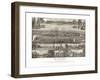 Washington - Panoramic Map of Olympia-Lantern Press-Framed Art Print